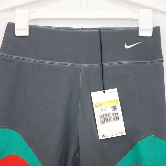 NEW Nike NRG MII Made In Italy 7/8 Leggings Women's Small Gray Green Blue Orange - Picture 4 of 9